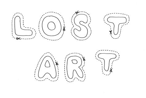 Lost Art: Cut-Out Letters - Ideas