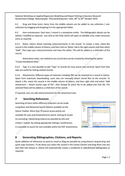 Reference Management Software Zotero By V Sriram PDF