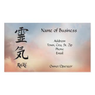 Reiki Business Cards & Templates | Zazzle