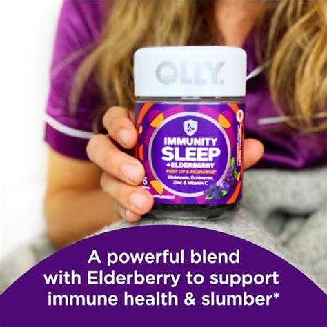 OLLY Sleep Immunity Melatonin Gummy Vitamin C Zinc Echinacea 3mg