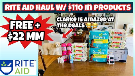 RITE AID HAUL Another Fantastic Week 110 In Products HUGE MM Learn