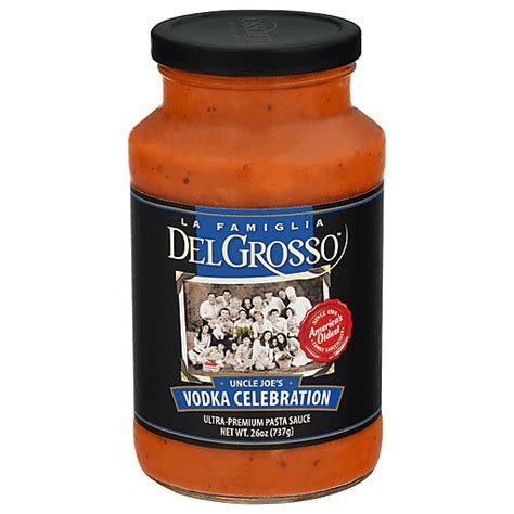 Delgrosso Ultra Premium Vodka Celebration Pasta Sauce 26 Oz Vodka Foodtown