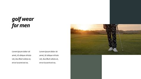 Golf Wear Ppt Templates Powerpoint Templatebusiness