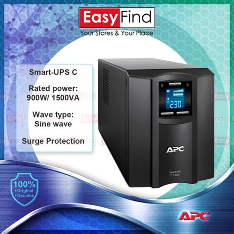 Apc Smc1500i Smart Ups C 1500va Lcd 230v Lazada