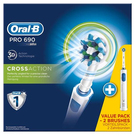 Brosses à dents électrique Oral B Pro 690 CrossAction Duo ORAL B