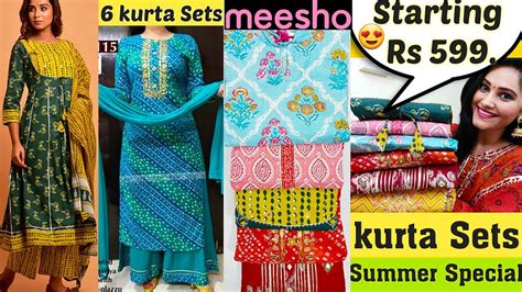 Meesho Kurti Kurta Set Haulmeesho Kurta Palazo Sharara Duppta Sets