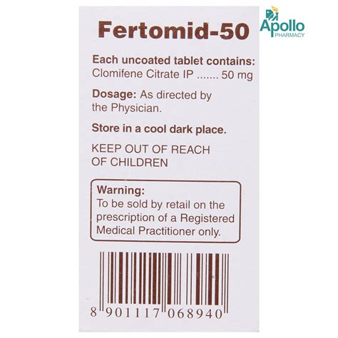 Fertomid Mg Tablet Price Uses Side Effects Composition Apollo