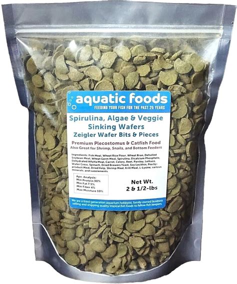 Amazon Aquatic Foods Inc Wafers Bits Pieces Of Spirulina