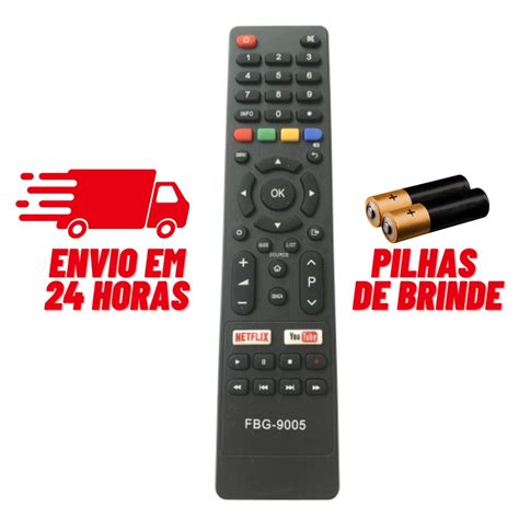 Controle Tv Philco Smart Teclas Netflix Youtube Shopee Brasil