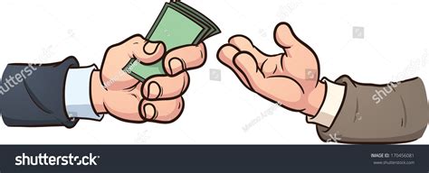 Hand Giving Money Vector Clip Art Stock Vector (Royalty Free) 170456081 ...