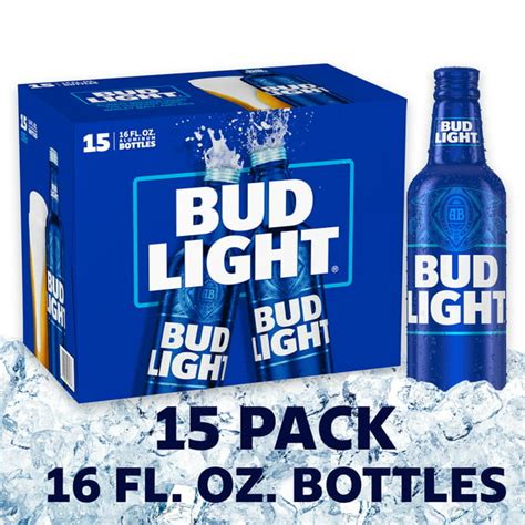 Bud Light Beer 15 Pack Beer 16 Fl Oz Bottles