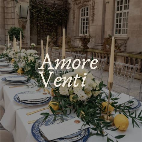 Amore Venti Wedding And Event Planning Company Logo Design