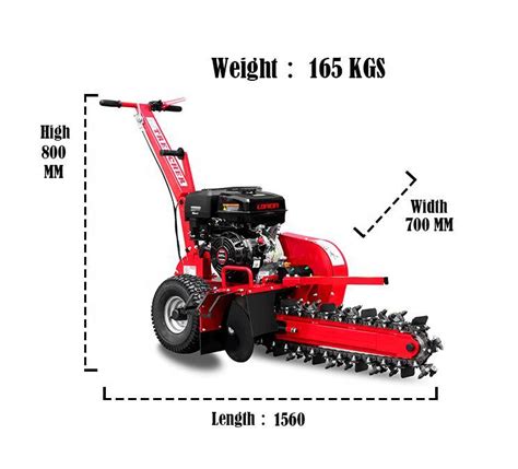 15hp Gasoline Engine Powered Vertival Ditcher Walk Behind 600mm