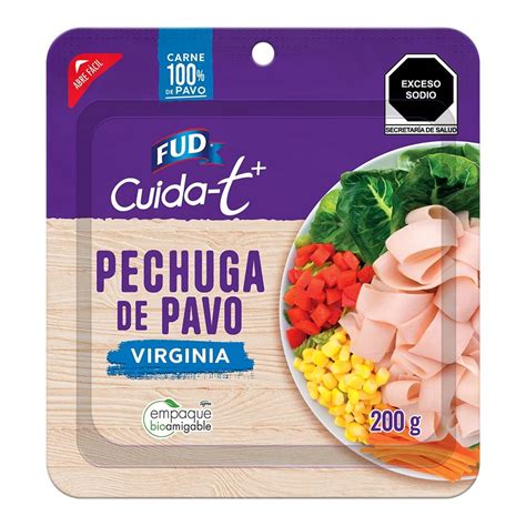 Pechuga de pavo Fud cuida t virginia 200 g Bodega Aurrera en línea