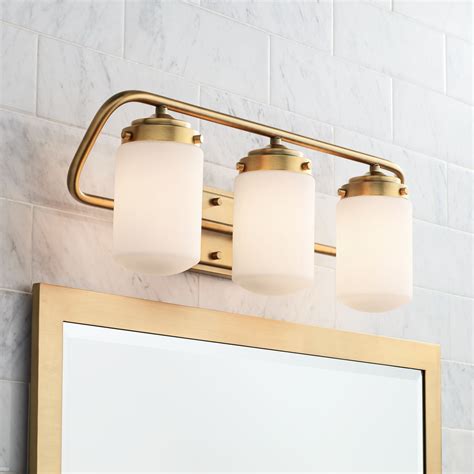 Brushed Brass Bathroom Light Fixtures Everything Bathroom