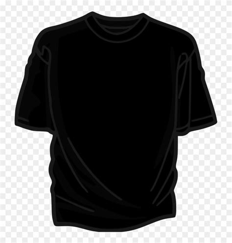 Baju Kaos Polos Hitam Format Png