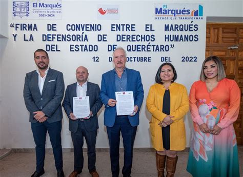 Municipio de El Marqués firma convenio con la Defensoría de los