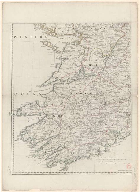 A Map Of The Kingdom Of Ireland Divided Into Provinces Counties And