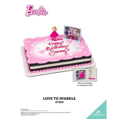 Barbie™ Love To Sparkle Decoset® The Magic Of Cakes® Page Decopac