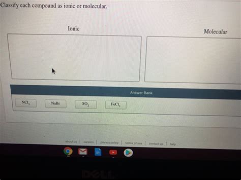 Solved Classify Each Compound As Ionic Or Molecular Ionic Chegg