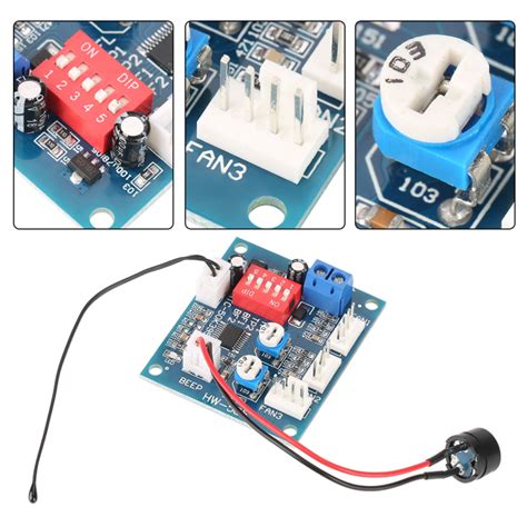 Dc V Four Wire Thermostat Pwm Fan Speed Controller Governor Module