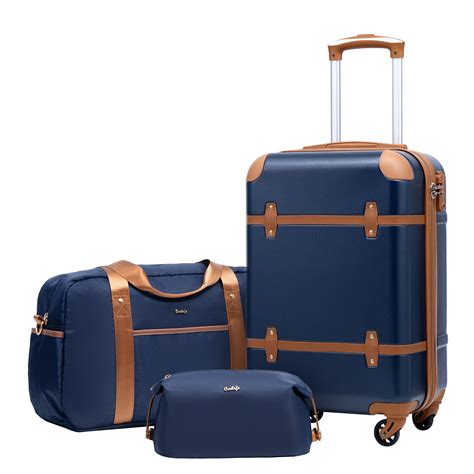 Snapklik.com : Luggage Set 3 Piece Suitcase Set Carry On Luggage PC