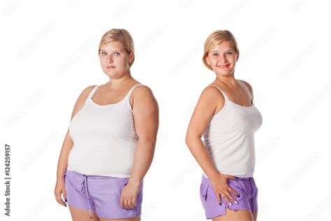 Before And After Weight Loss Rejuvenation Fat Woman Comparison Thin