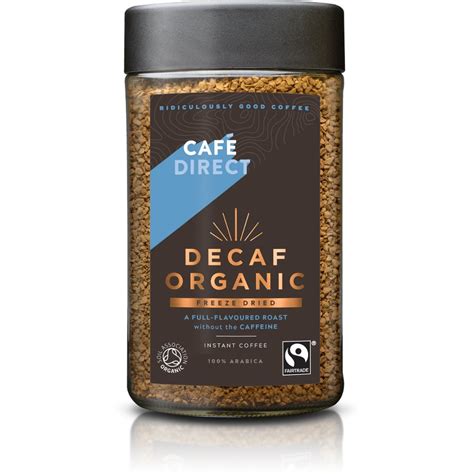 Cafedirect Fairtrade Decaffeinated Organic Instant Coffee 100g