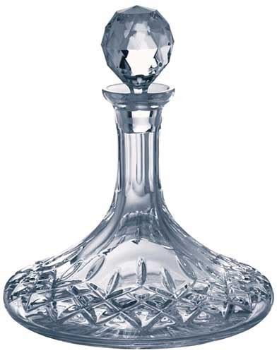 Irish Whiskey Decanter Galway Crystal Longford Ships