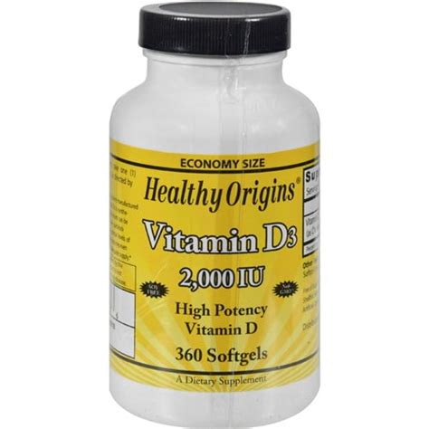 Healthy Origins Vitamin D Iu Softgels Vitamin D Walmart