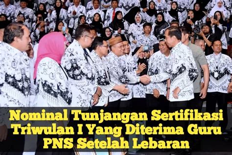 Segera Dicairkan Intip Nominal Tunjangan Sertifikasi Triwulan I Yang