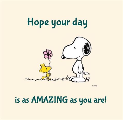 Snoopy • Hope Your Day Is As Amazing As You Are Snoopy Images Snoopy