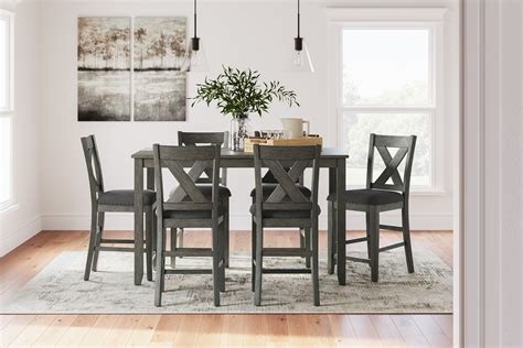 Caitbrook Gray 7pc Counter Height Dining Set Lexington Overstock