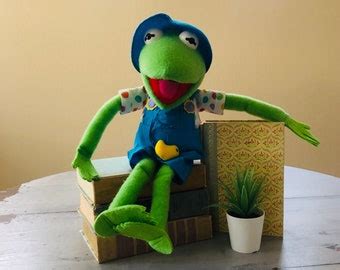 Vintage 1970's Kermit the Frog Plush Vintage Fisher-prince Kermit the ...