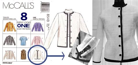 Mc Calls 8540 Model B The One Day Chanel Style Jacket Sewing