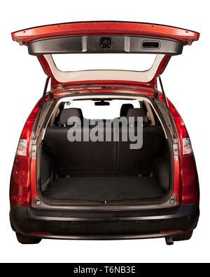 Suv With Open Trunk Stock Photo Alamy