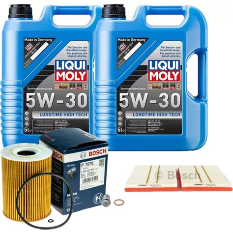 BOSCH INSPECTION SET 10L Liqui Moly Longue Date 5W 30 Pour Mercedes M