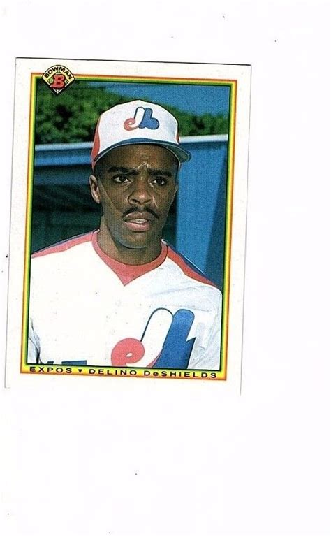 1990 Bowman 119 Delino DeShields Montreal Expos Baseball Card 9 Cards