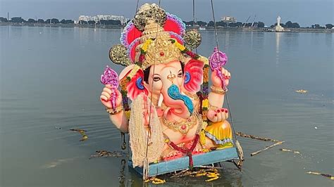 Biggest Ganesh Shobha Yatra Big Ganesh Nimajjan In Tank Bund