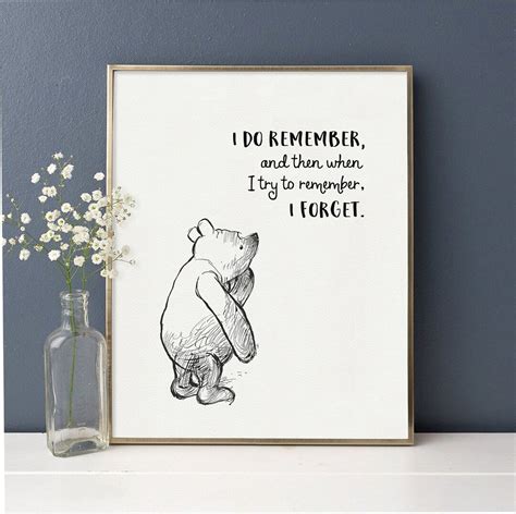 Winnie the Pooh Vintage Classic Poster Winnie the Pooh Quote - Etsy