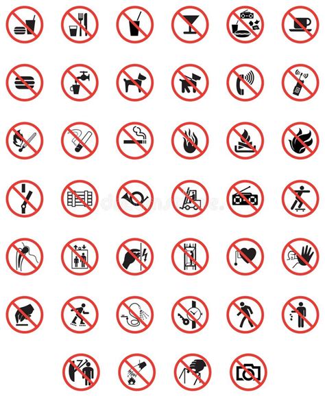 запрещать знаки иллюстрация вектора. иллюстрации насчитывающей движение ...