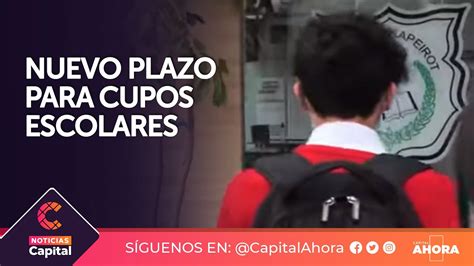 Nuevo Plazo Para Solicitar Cupos Escolares En Bogotá Youtube