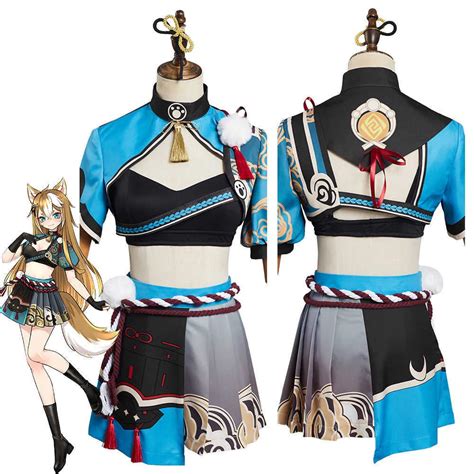 Anime Costumes Genshin Impact Hina Goro Cosplay Come Outfits Halloween Carnival Suit Z0301 From ...