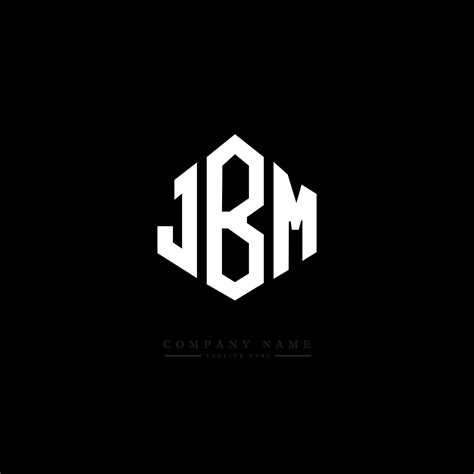 JBM letter logo design with polygon shape. JBM polygon and cube shape ...