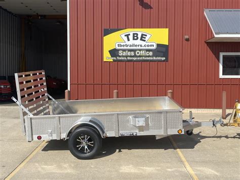 Trophy Trailers Aluminum Solid Side Utility Trailer Tbe