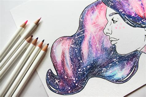 DIY Colored Pencil Galaxy - Tombow USA Blog