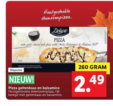 Pizza Geitenkaas En Balsamico Aanbieding Bij Lidl Folders Nl