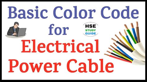 Color Code For Electrical Power Cable Electrical Color Code Power Cable Color Code Youtube