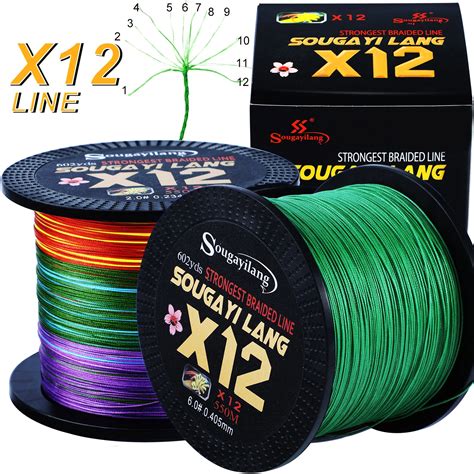 Sougayilang Top Quality Strands Braided Fishing Line X Super