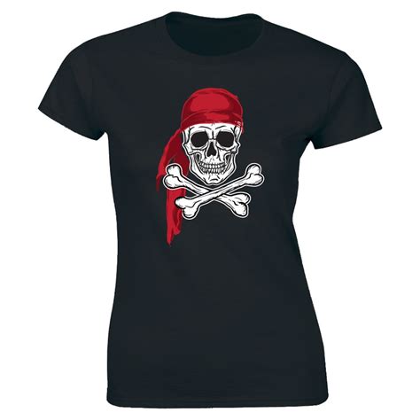 Ship Sea Skull And Crossbones Pirate Flag Banner Navy Military Tshirt Women Tee Etsy